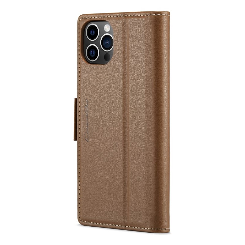 Pouzdro pro iPhone 12 Pro Max CASEME smooth hnědé