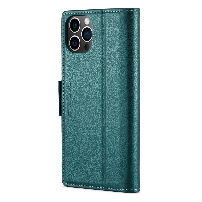 Pouzdro pro iPhone 12 / 12 Pro CASEME smooth zelené