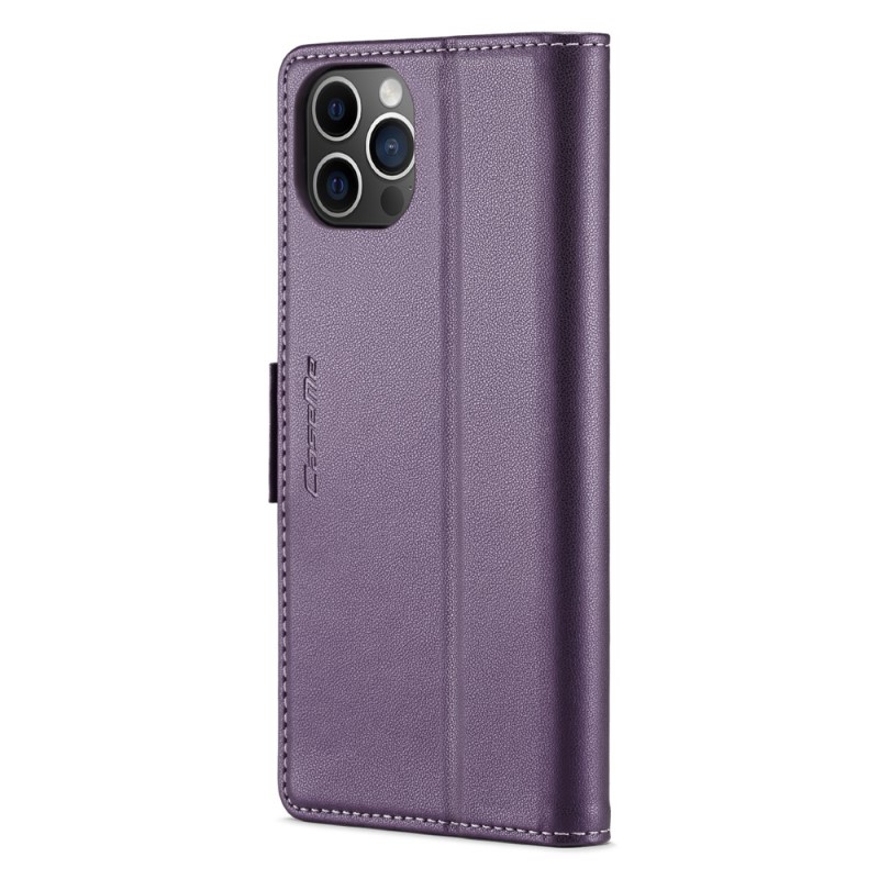 Pouzdro pro iPhone 12 / 12 Pro CASEME smooth fialové