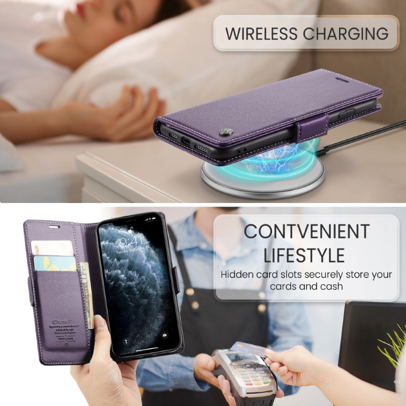 Pouzdro pro iPhone 11 Pro CASEME smooth fialové