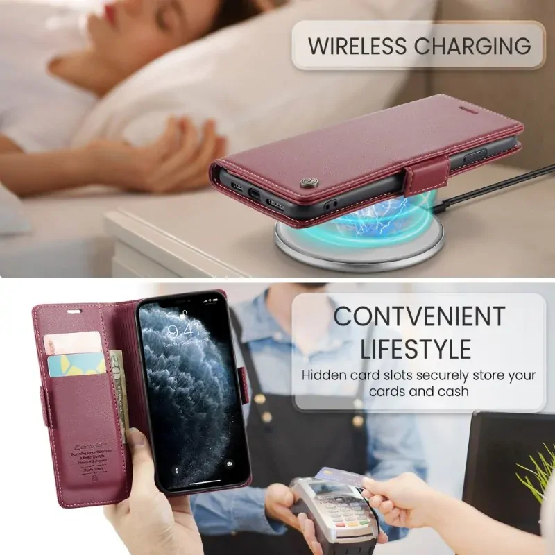 Pouzdro pro iPhone 11 Pro CASEME smooth červené