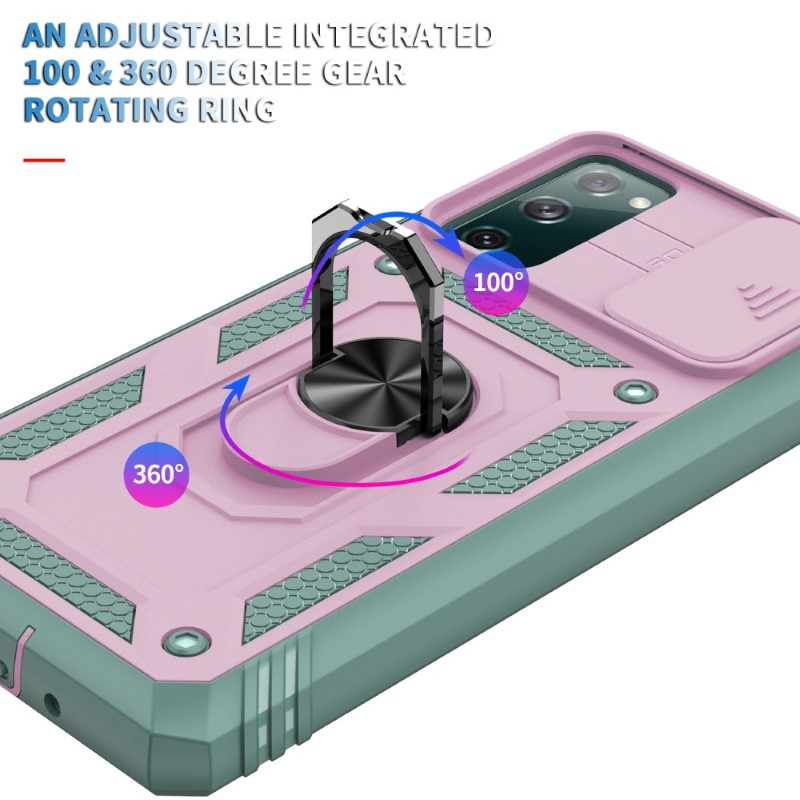 Kryt na Samsung Galaxy S20 FE odolný s krytkou na fotoaparát růžový