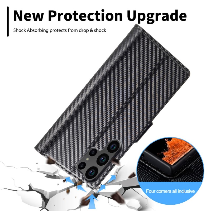 Pouzdro na Samsung Galaxy S24 Ultra Carbon vertical