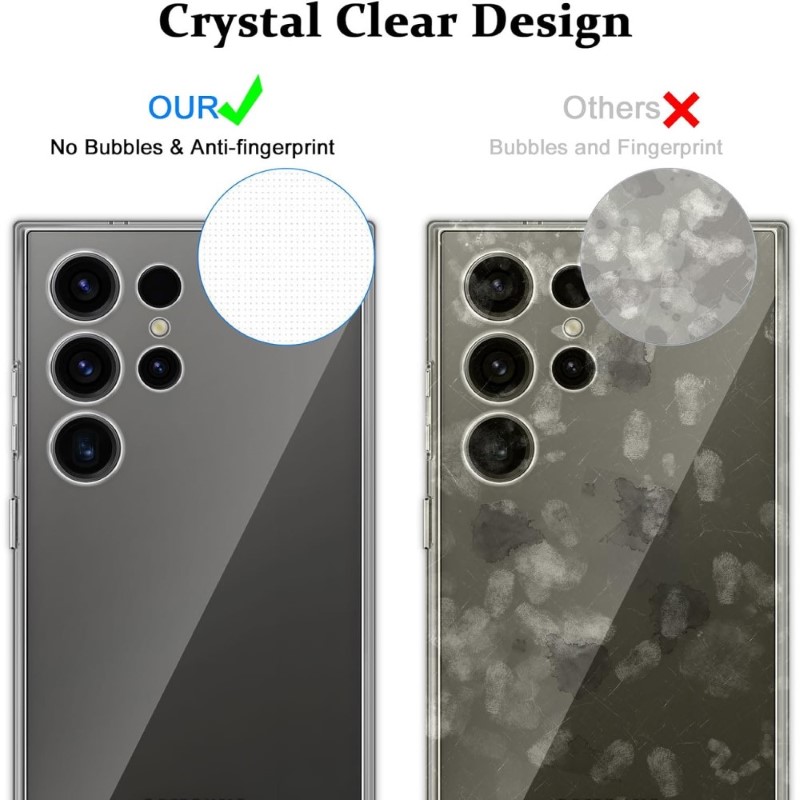 Set tvrzeného skla a gumového krytu na Samsung Galaxy S24 Ultra