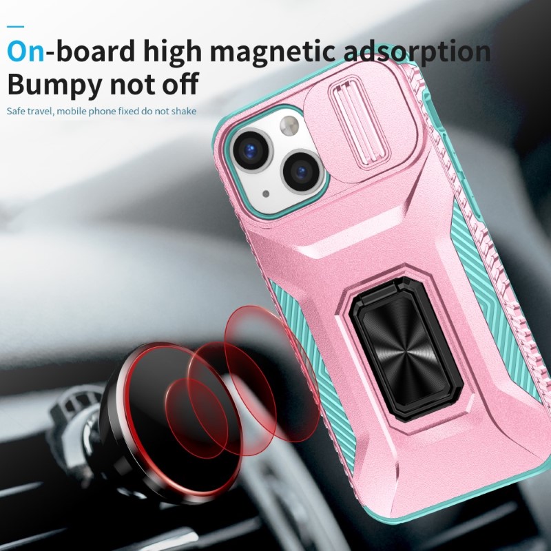Kryt na iPhone 12 Mini odolný s krytkou na fotoaparát růžový