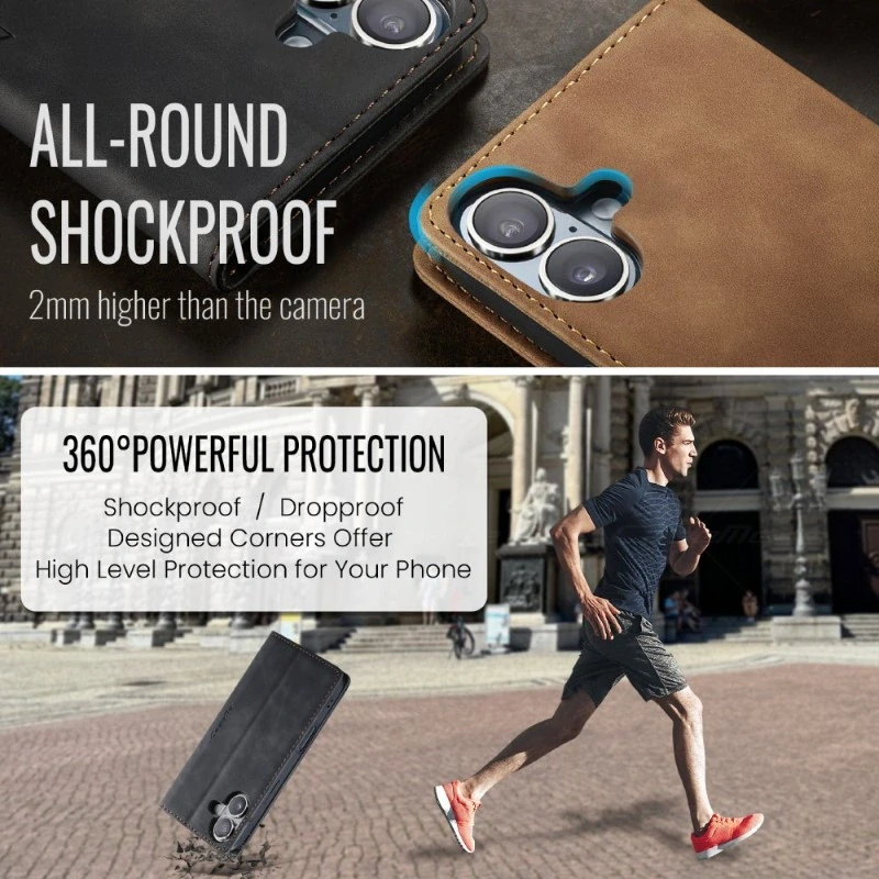 Pouzdro CASEME pro iPhone 16 černé