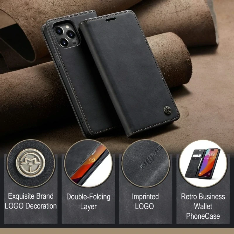 Pouzdro CASEME pro iPhone 16 Pro černé