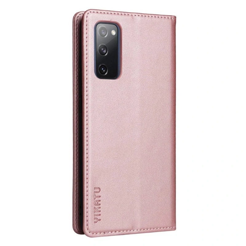 Pouzdro na Samsung Galaxy S20 FE Yikatu růžové