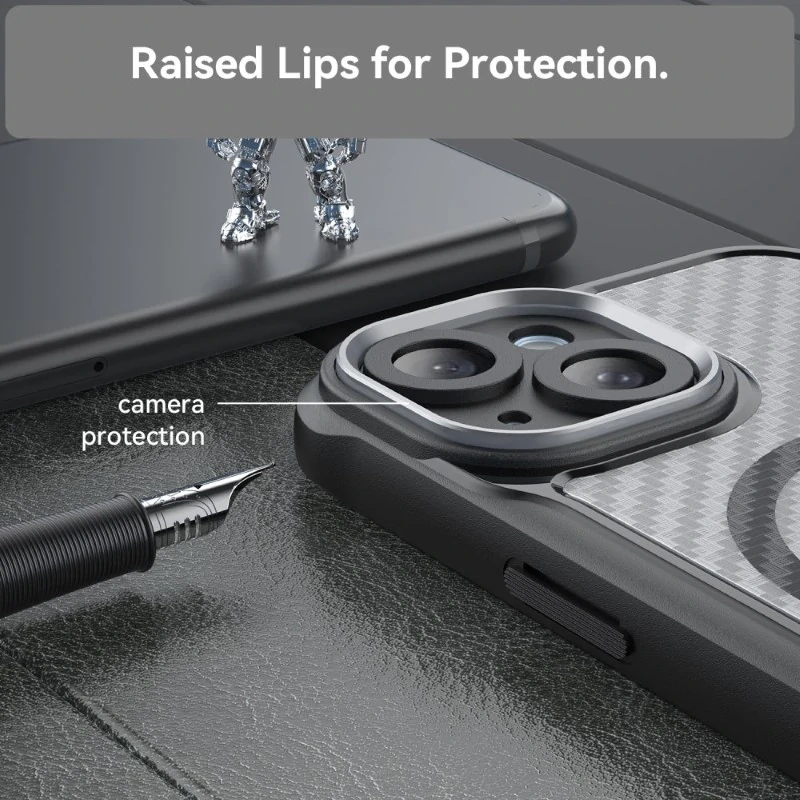 Kryt na iPhone 15 odolný s podporou Magsafe černý