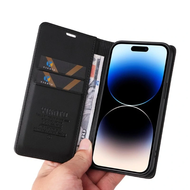 Pouzdro na iPhone 15 Pro YIKATU černé