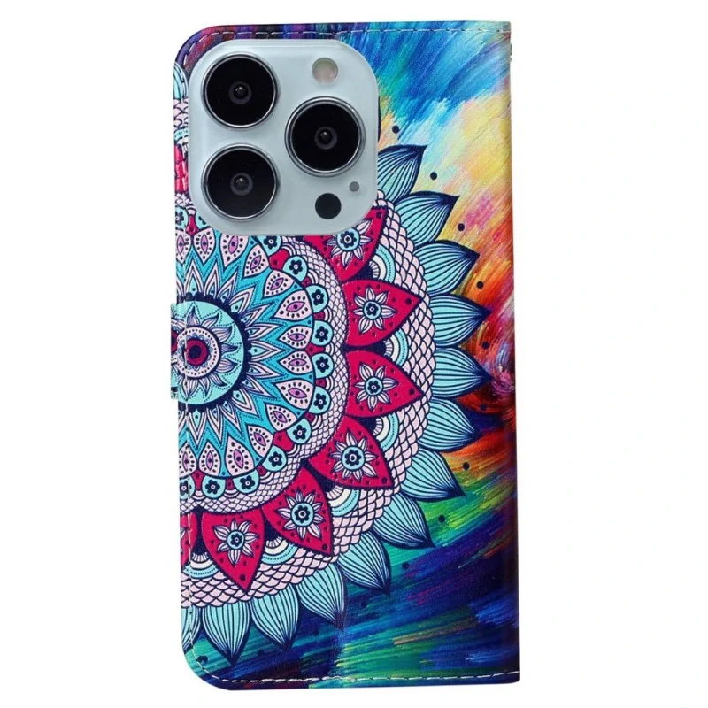 Pouzdro pro iPhone 15 Pro Mandala modré