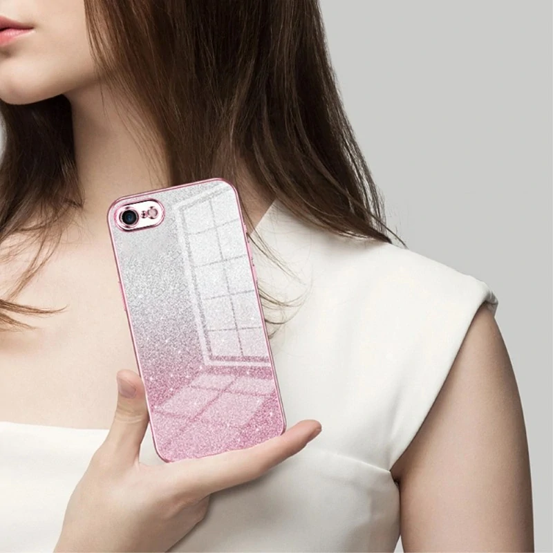 Kryt na iPhone 7 / 8 / SE ( 2020 / 2022 ) Glitter růžový
