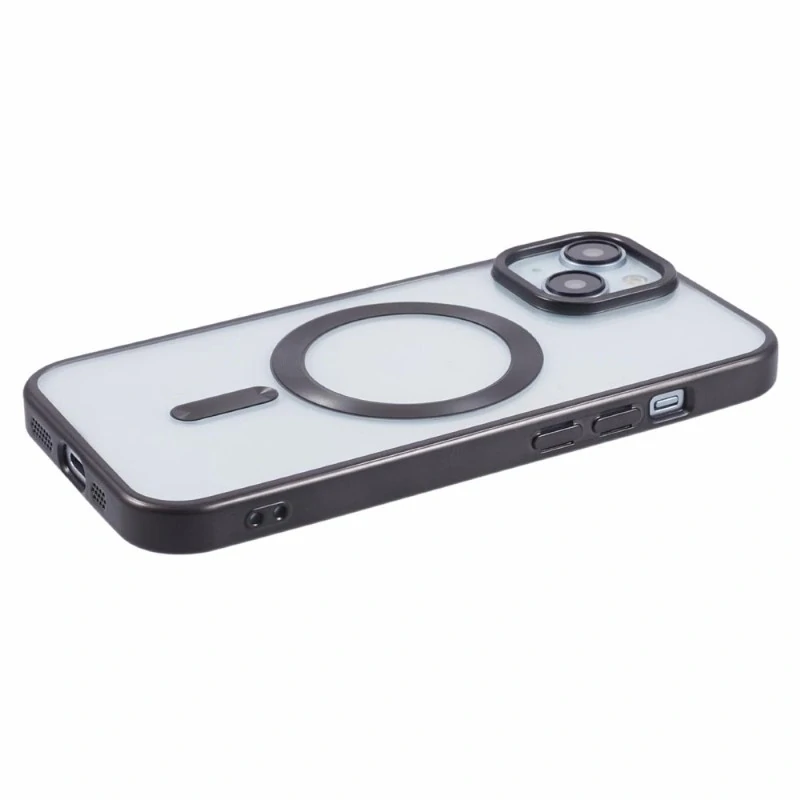 Kryt na iPhone 13 gumový s podporou MagSafe černý