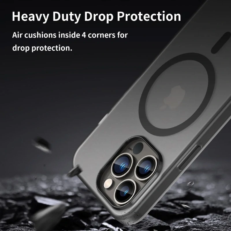 Kryt na iPhone 13 Pro gumový Candy (podpora MagSafe) černý