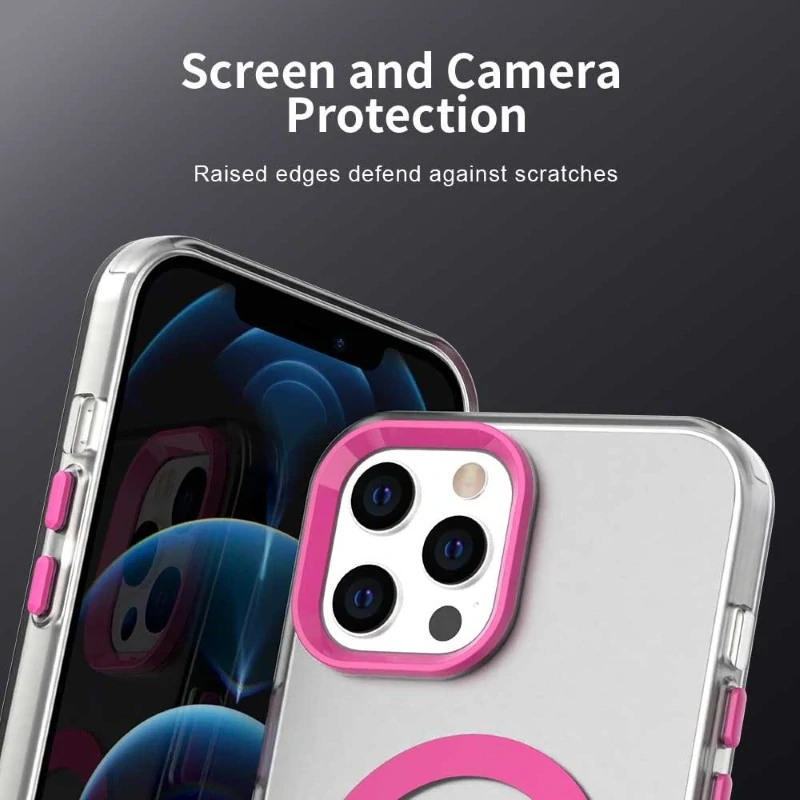 Kryt na iPhone 13 Pro Split s podporou Magsafe růžový