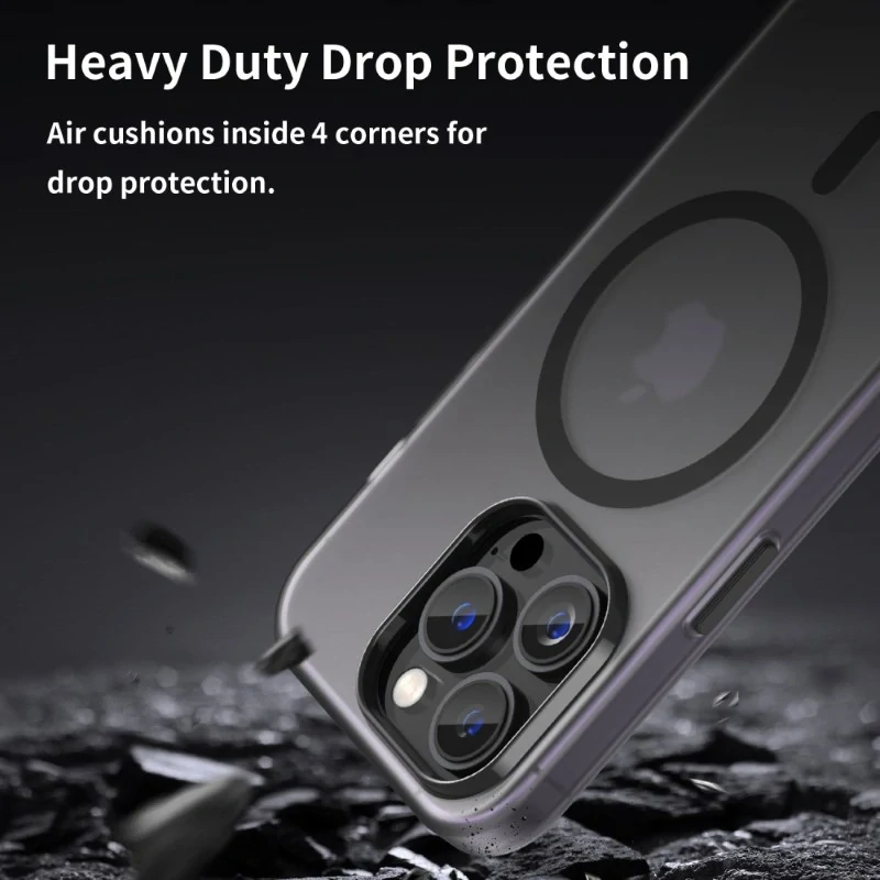 Kryt na iPhone 14 Pro gumový Candy (podpora MagSafe) černý