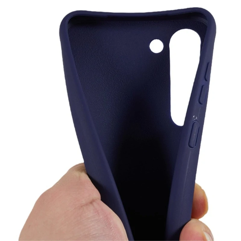 Kryt na Samsung Galaxy S23 gumový se šňůrkou na krk modrý