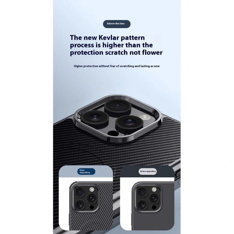 Kryt na iPhone 15 Pro Max Carbon s podporou Magsafe černý