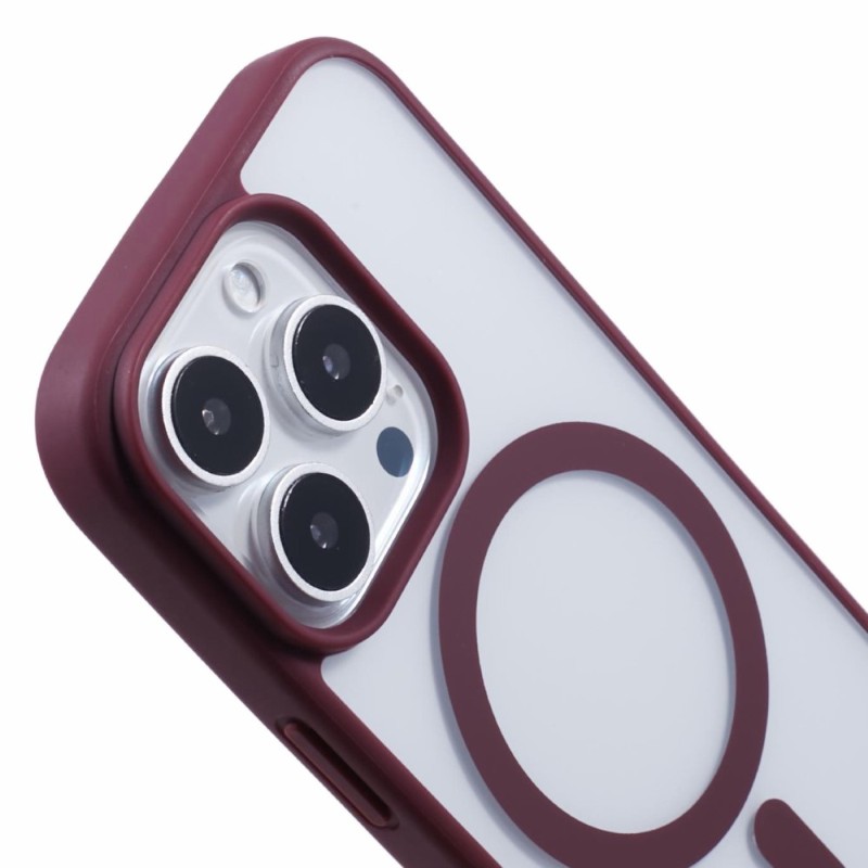 Kryt na iPhone 16 Pro matný s podporou MagSafe vínový
