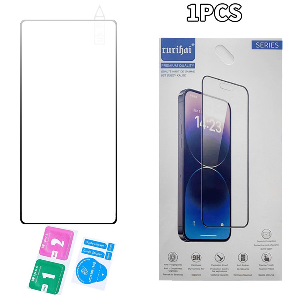Tvrzené sklo na Samsung Galaxy S25 Ultra (podpora odemykání otiskem prstu) černé
