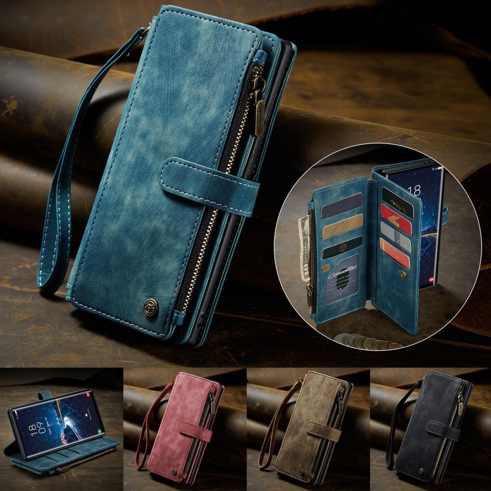 Pouzdro na Samsung Galaxy S25 Ultra CASEME Deluxe modré