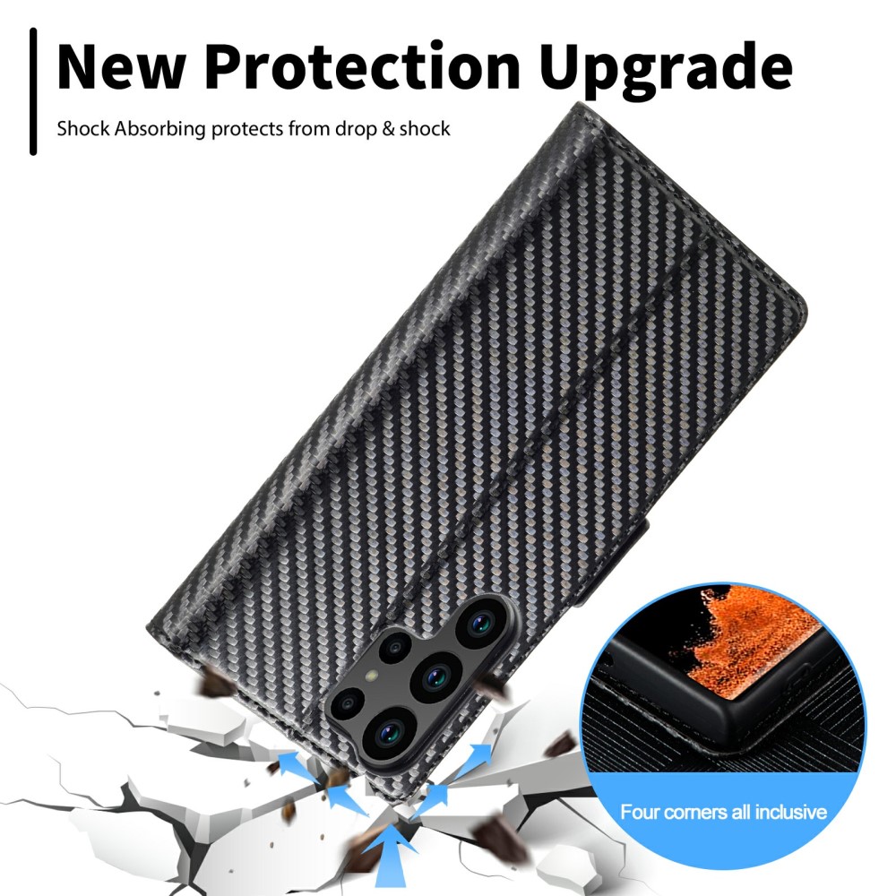 Pouzdro na Samsung Galaxy S25 Ultra Carbon vertical
