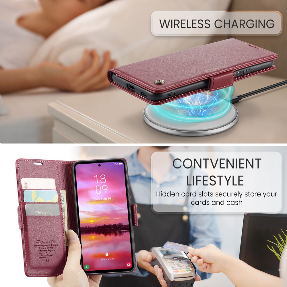 Pouzdro na Samsung Galaxy S25 CASEME smooth červené