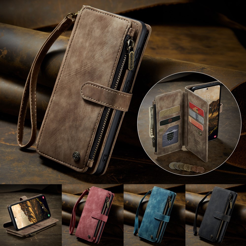 Pouzdro na Samsung Galaxy S25 CASEME Deluxe hnědé