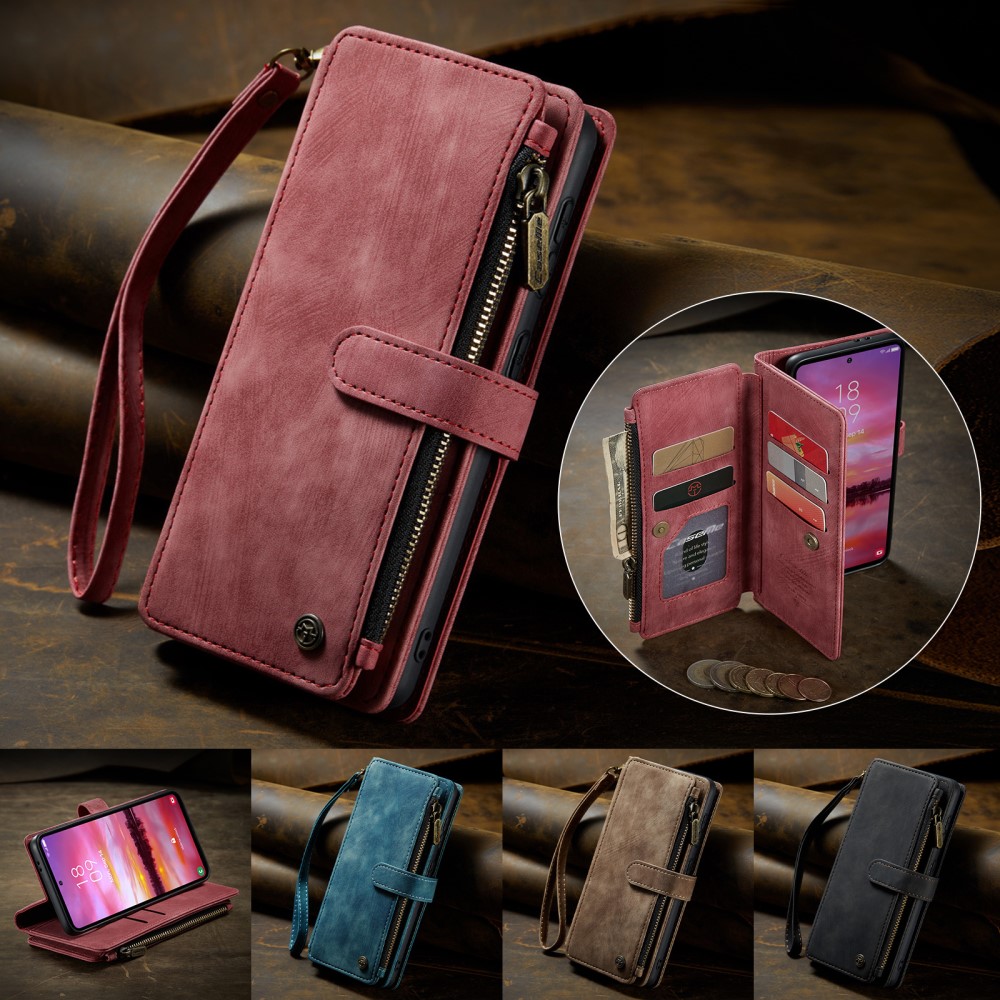 Pouzdro na Samsung Galaxy S25 CASEME Deluxe červené