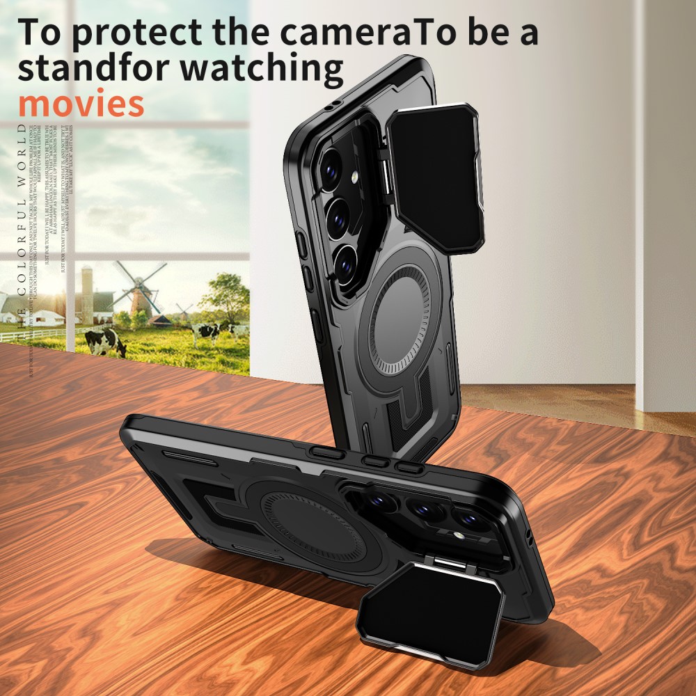 Kryt na Samsung Galaxy S25 s krytkou na fotoaparát černý