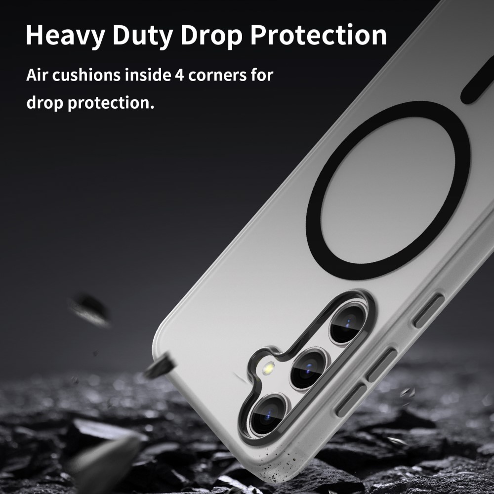 Kryt na Samsung Galaxy S25 gumový Magnetic (podpora MagSafe) černý