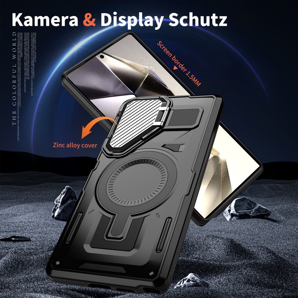 Kryt na Samsung Galaxy S24 Ultra s krytkou na fotoaparát černý