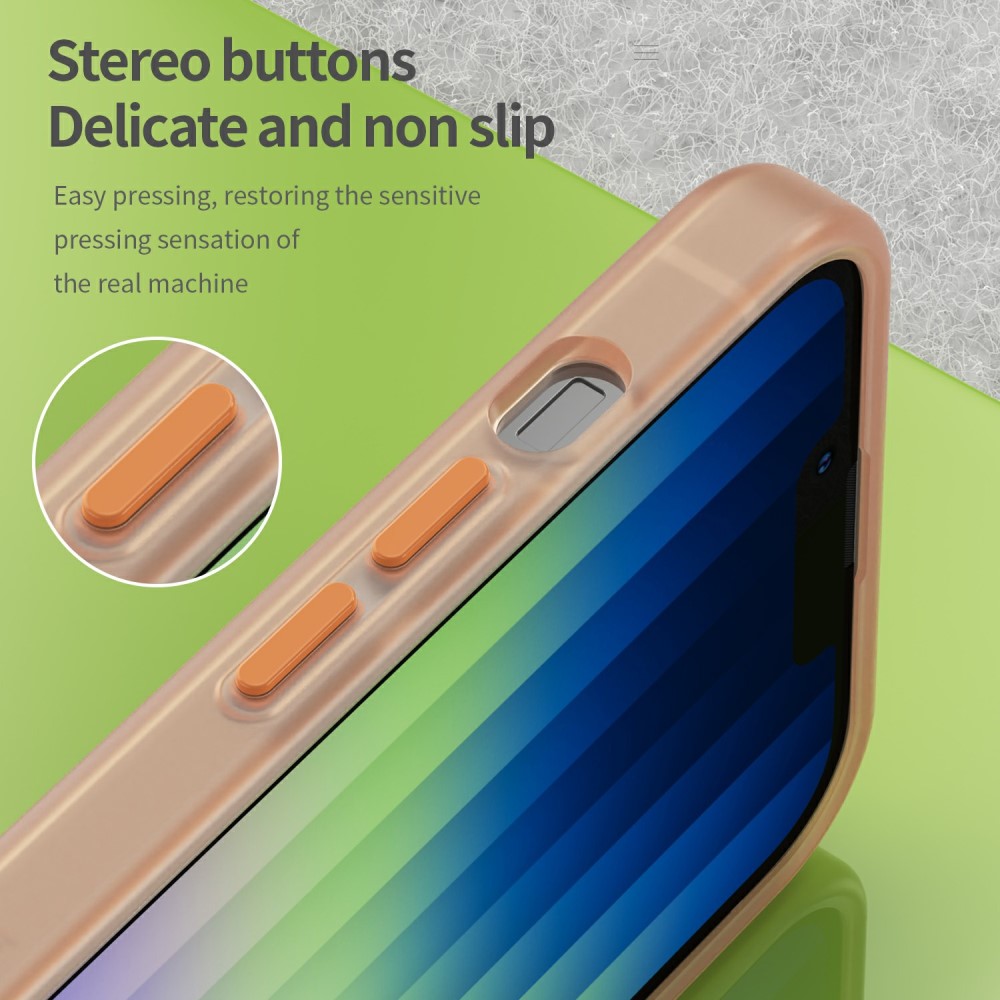 Kryt na iPhone 16E Candy s podporou MAGSAFE oranžový
