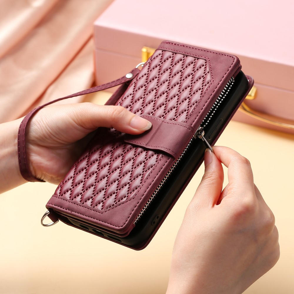 Pouzdro pro iPhone 16E Luxury Double Layer vínové