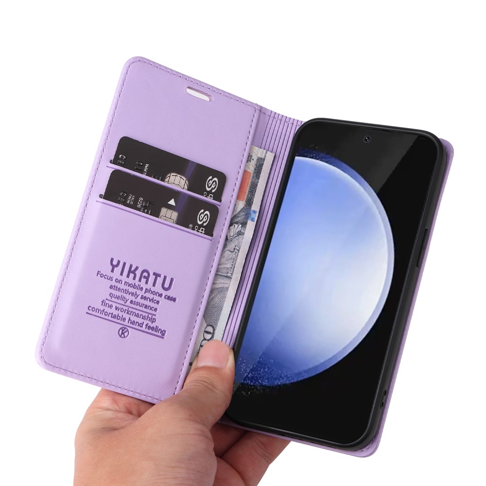 Pouzdro na Samsung Galaxy S24 FE Yikatu fialové