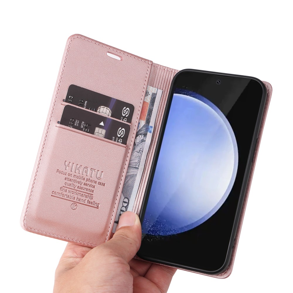 Pouzdro na Samsung Galaxy S24 FE Yikatu růžové