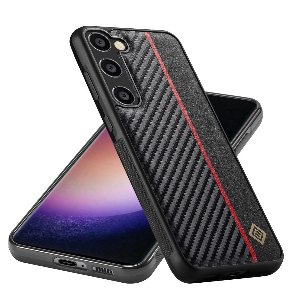 Kryt na Samsung Galaxy S23 FE odolný LC.IMEEKE Carbon černý