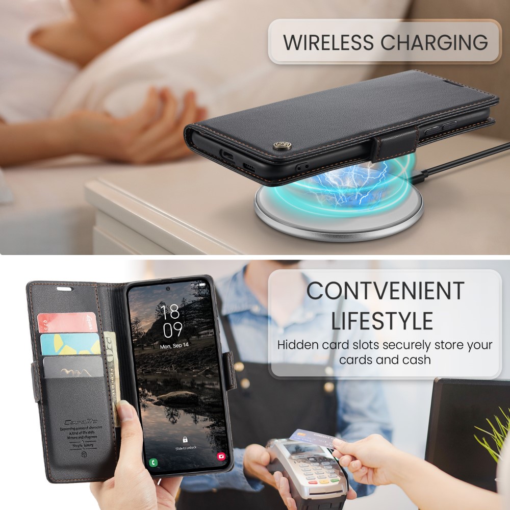 Pouzdro na Samsung Galaxy S25+ CASEME smooth černé