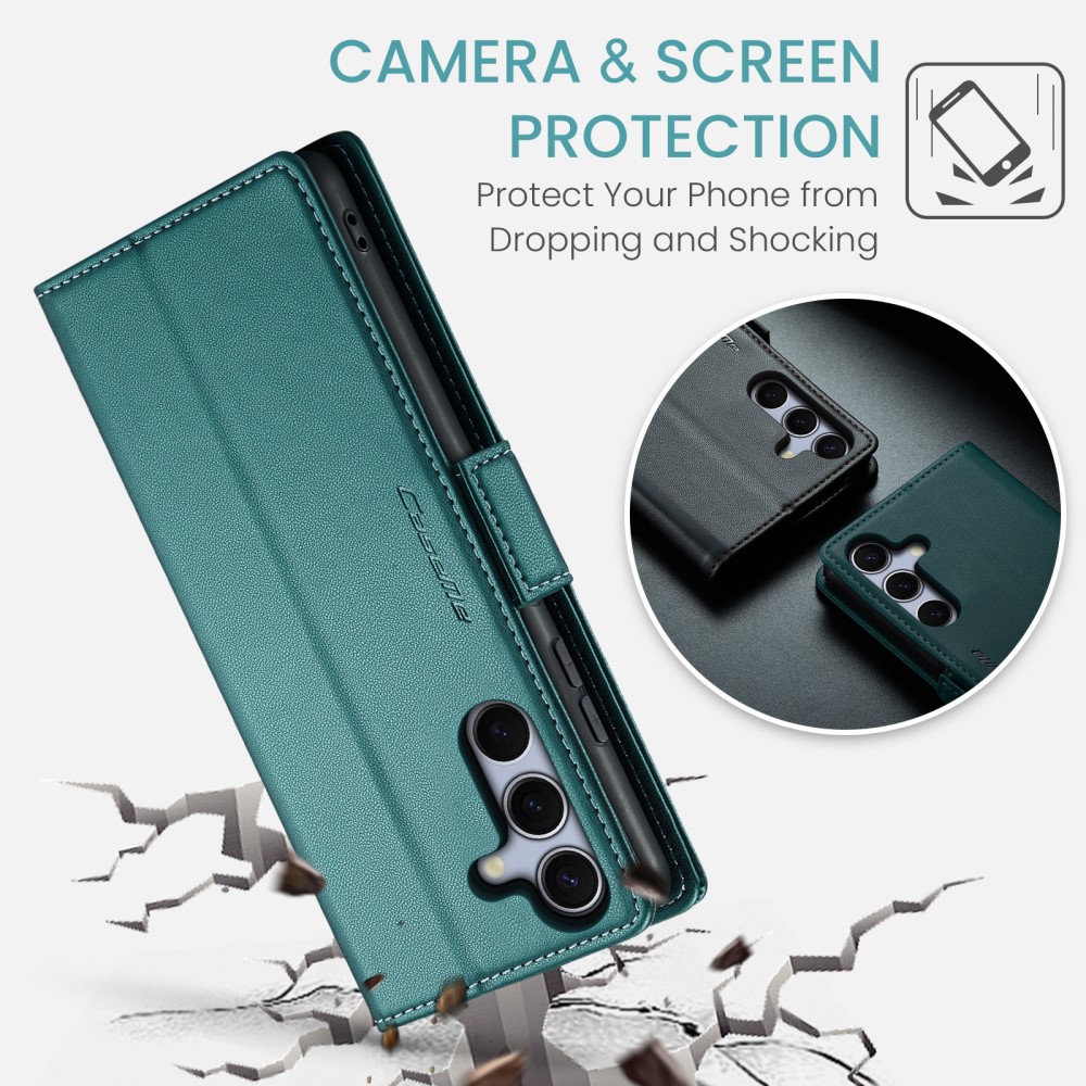 Pouzdro na Samsung Galaxy S25+ CASEME smooth zelené