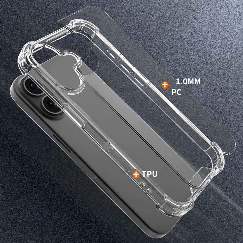 Kryt na iPhone 16 Plus gumový Premium čirý