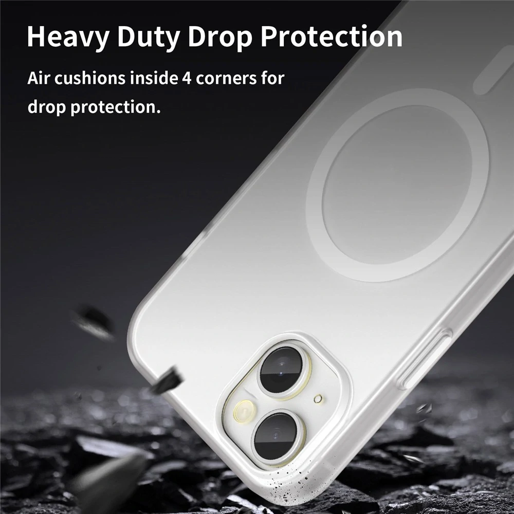 Kryt na iPhone 15 Plus Candy s podporou MAGSAFE bílý