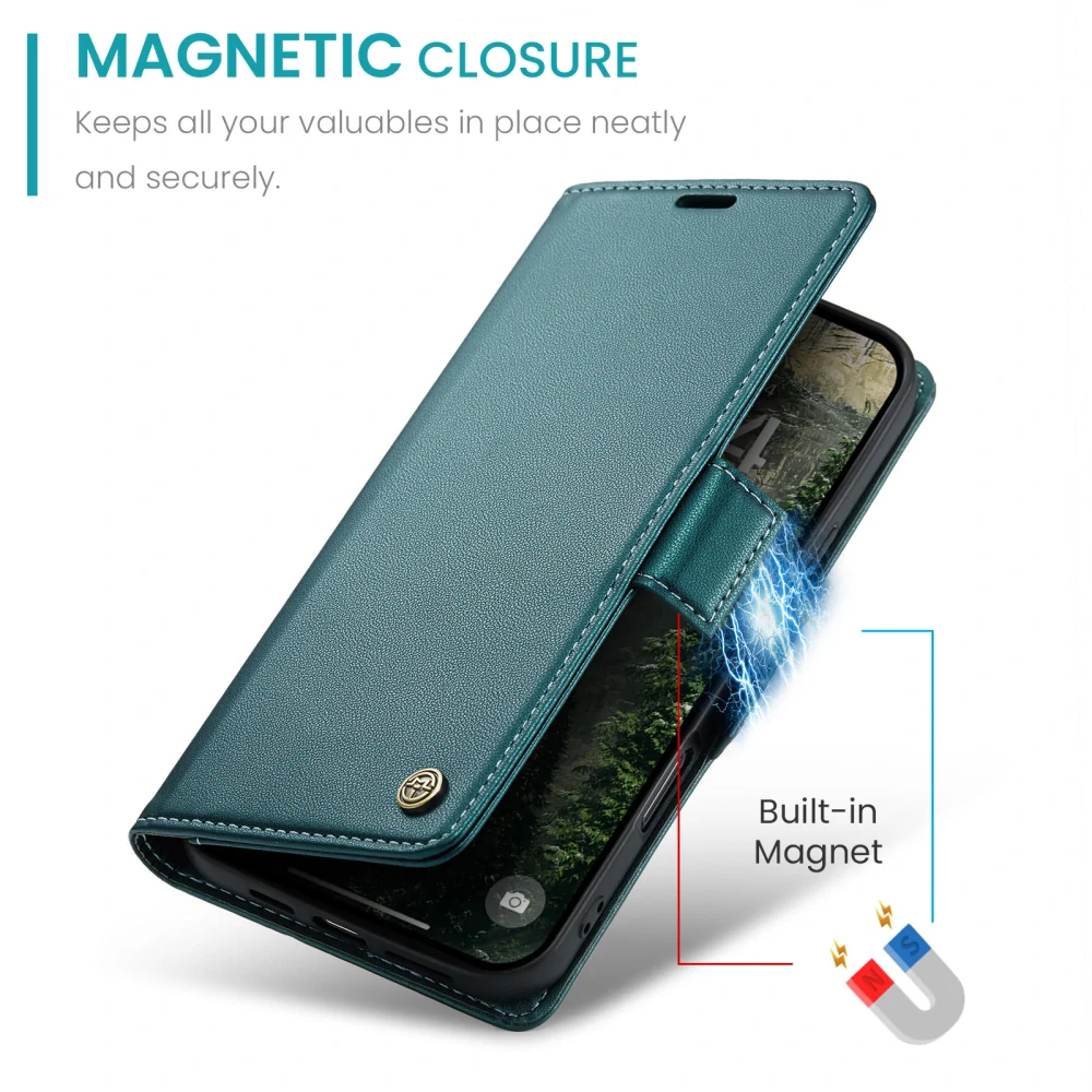 Pouzdro na iPhone 17 Pro CASEME Smooth zelené