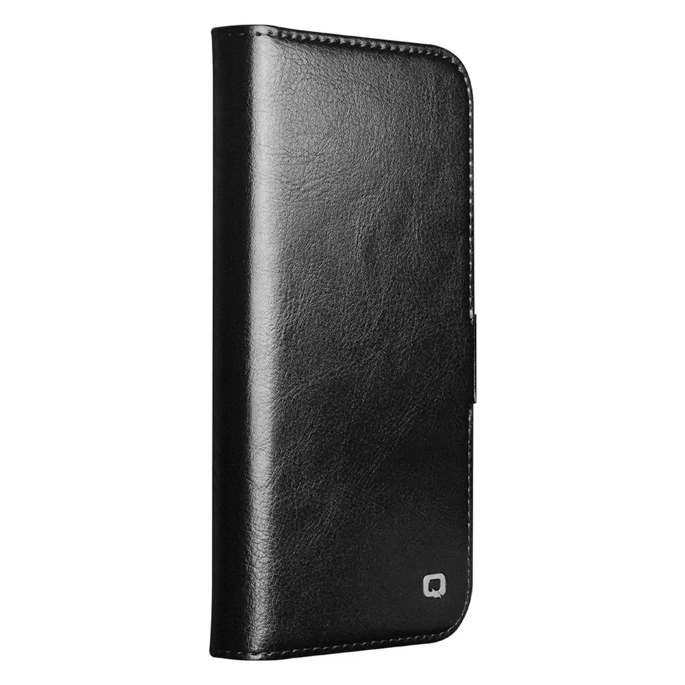 Pouzdro QIALINO na iPhone 17 Kožené černé
