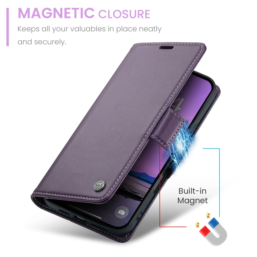 Pouzdro na iPhone 17 CASEME Smooth fialové
