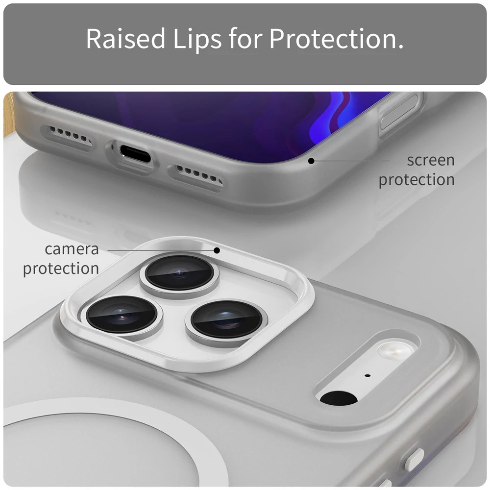 Kryt na iPhone 17 Pro Max Candy s podporou MAGSAFE bílý