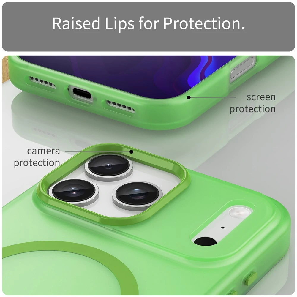 Kryt na iPhone 17 Pro Max Candy s podporou MAGSAFE zelený