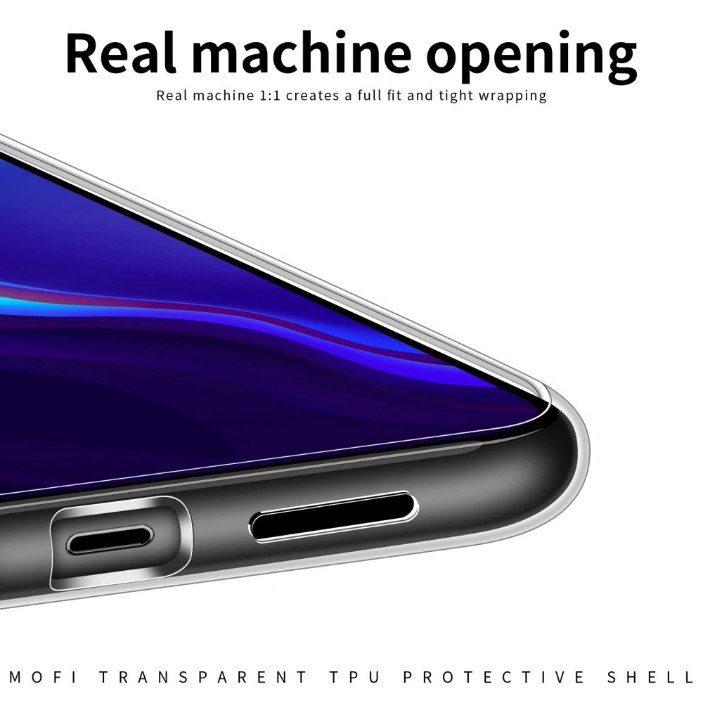 Kryt na iPhone 17 Pro Max Gumový Mofi čirý