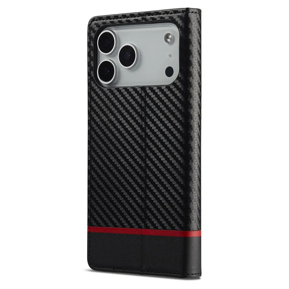 Pouzdro pro iPhone 17 Pro LC.IMEEKE Carbon Horizontal