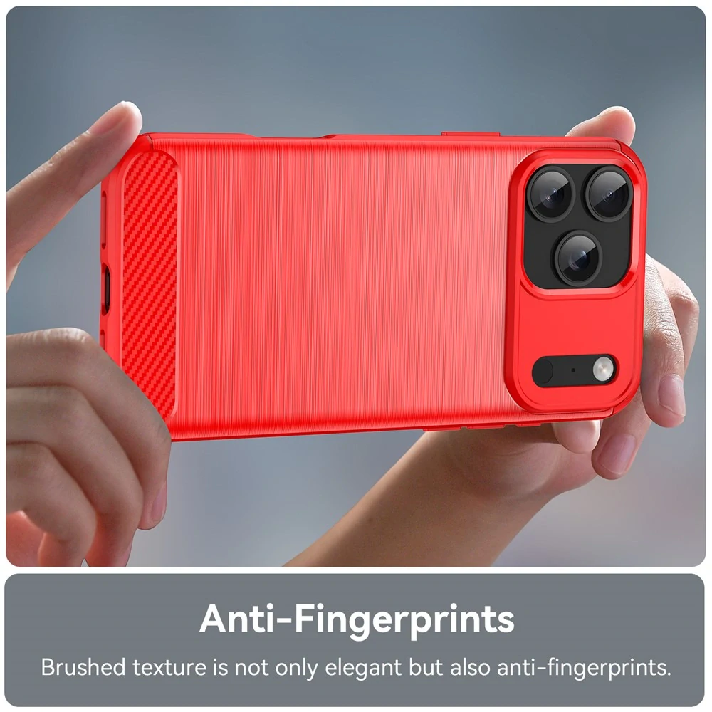 Kryt na iPhone 17 Pro Max Carbon červený