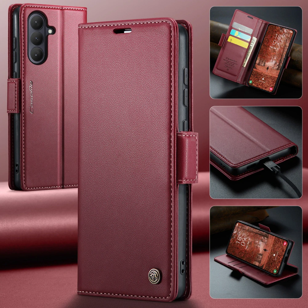 Pouzdro na Samsung Galaxy S26 CASEME smooth červené